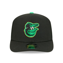 Baltimore Orioles 2026 St. Patrick's Day 9SEVENTY Stretch-Snap MLB Cap Black Classic