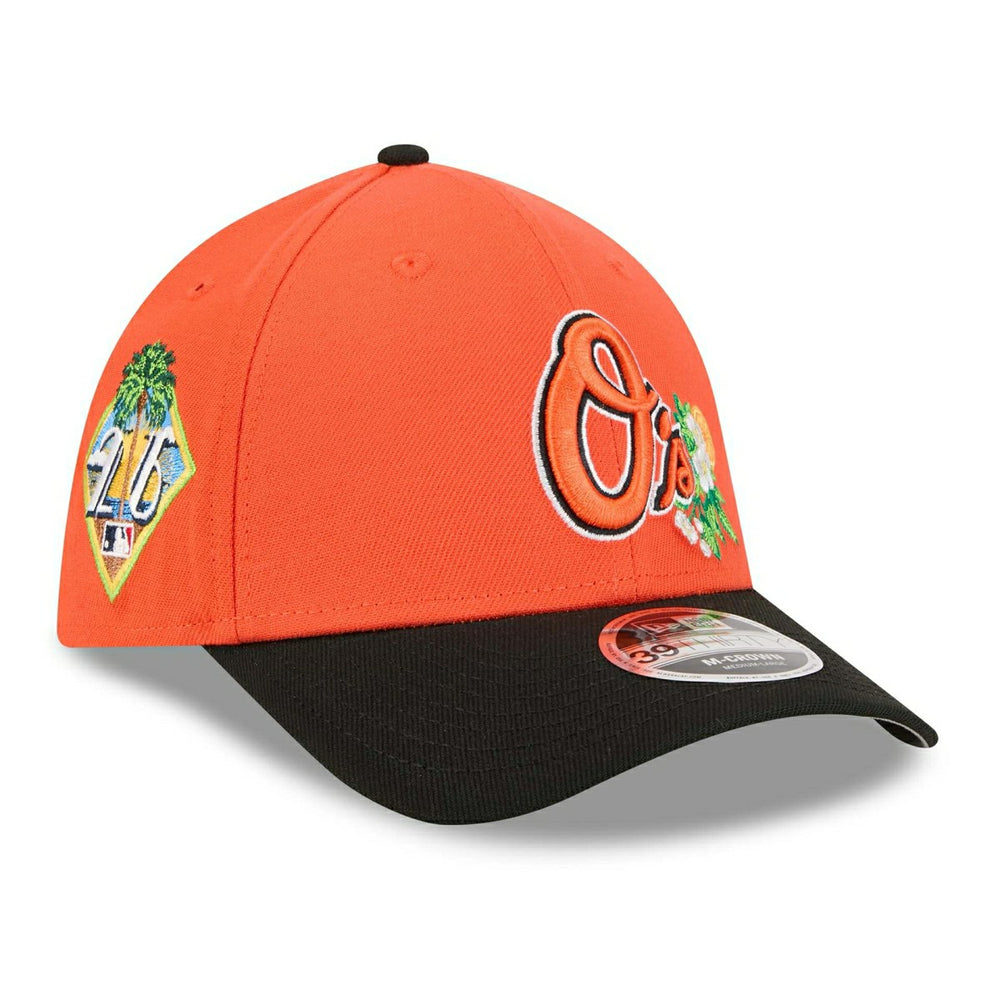 Baltimore Orioles 2026 MLB Spring Training 39THIRTY M-Crown Flex Cap Orange Fashion