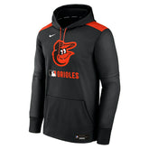 Baltimore Orioles 2025 MLB Authentic Performance Therma Hoodie Black Taass US