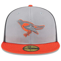 Baltimore Orioles Colorway 2025 MLB Batting Practice 59FIFTY Fitted Cap Gray Fashion