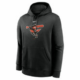 Baltimore Orioles Alternate Logo Nike Club Fleece MLB Hoodie Black Taass US