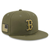 Boston Red Sox 2026 MLB Armed Forces Authentic 59FIFTY Fitted Cap Olive Fashion