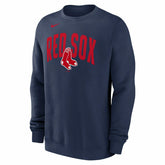 Boston Red Sox Club Fleece MLB Pullover Crew Navy Lifestyle