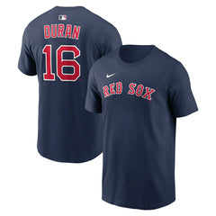 Jarren Duran #16 Boston Red Sox Player MLB T-Shirt Navy Taass sale