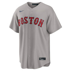 Boston Red Sox Replica MLB Road Jersey Grey Taass US