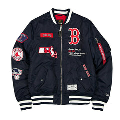 Boston Red Sox Alpha Industries MA-1 MLB Bomber Jacket Navy Taass US