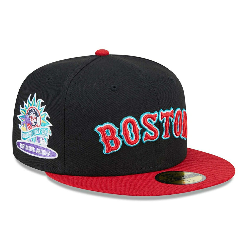 Boston Red Sox Retro 1996 Spring Training New Era 59FIFTY Fitted Cap Black Taass US