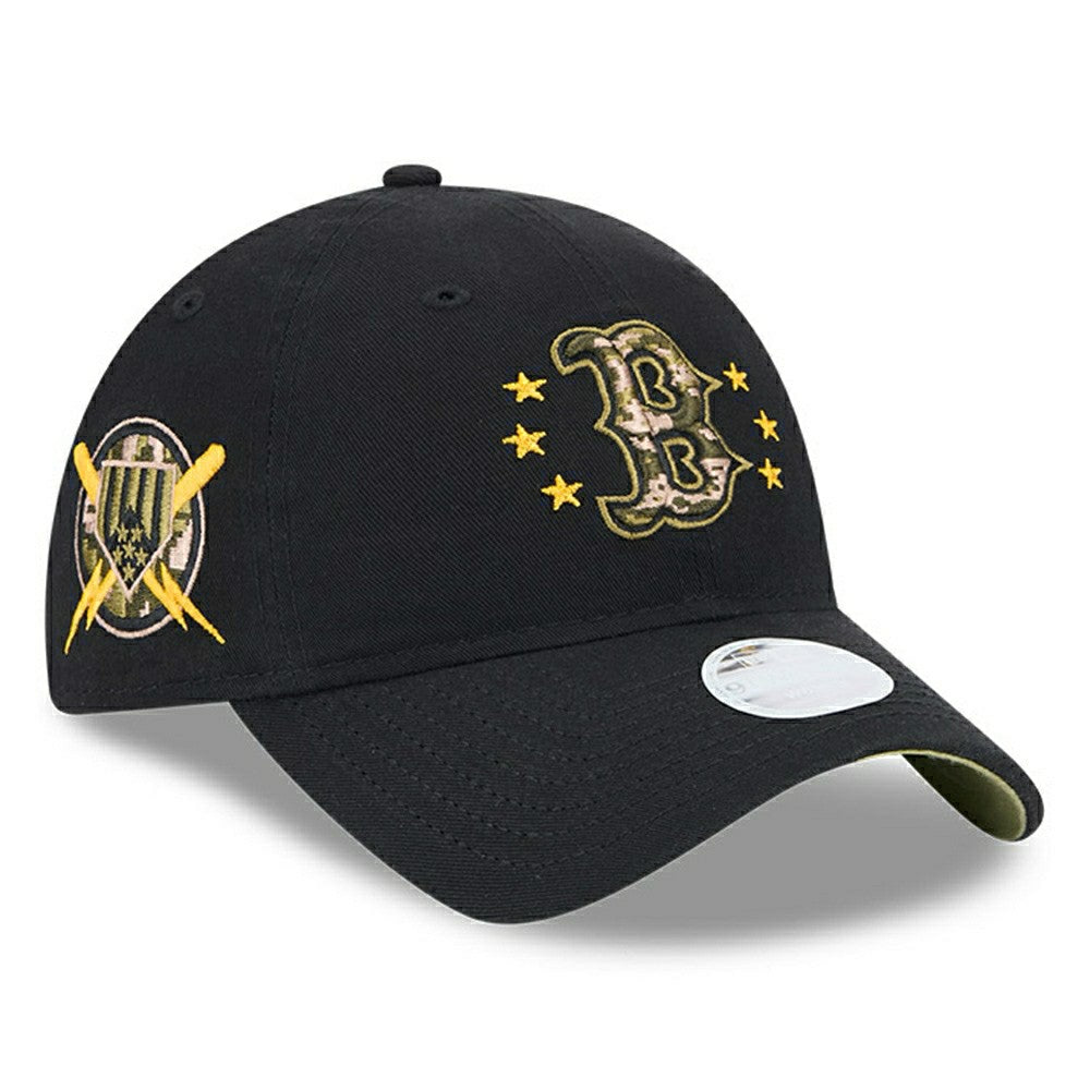 Boston Red Sox 2024 MLB Armed Forces New Era Women's 9TWENTY Cap Black Classic
