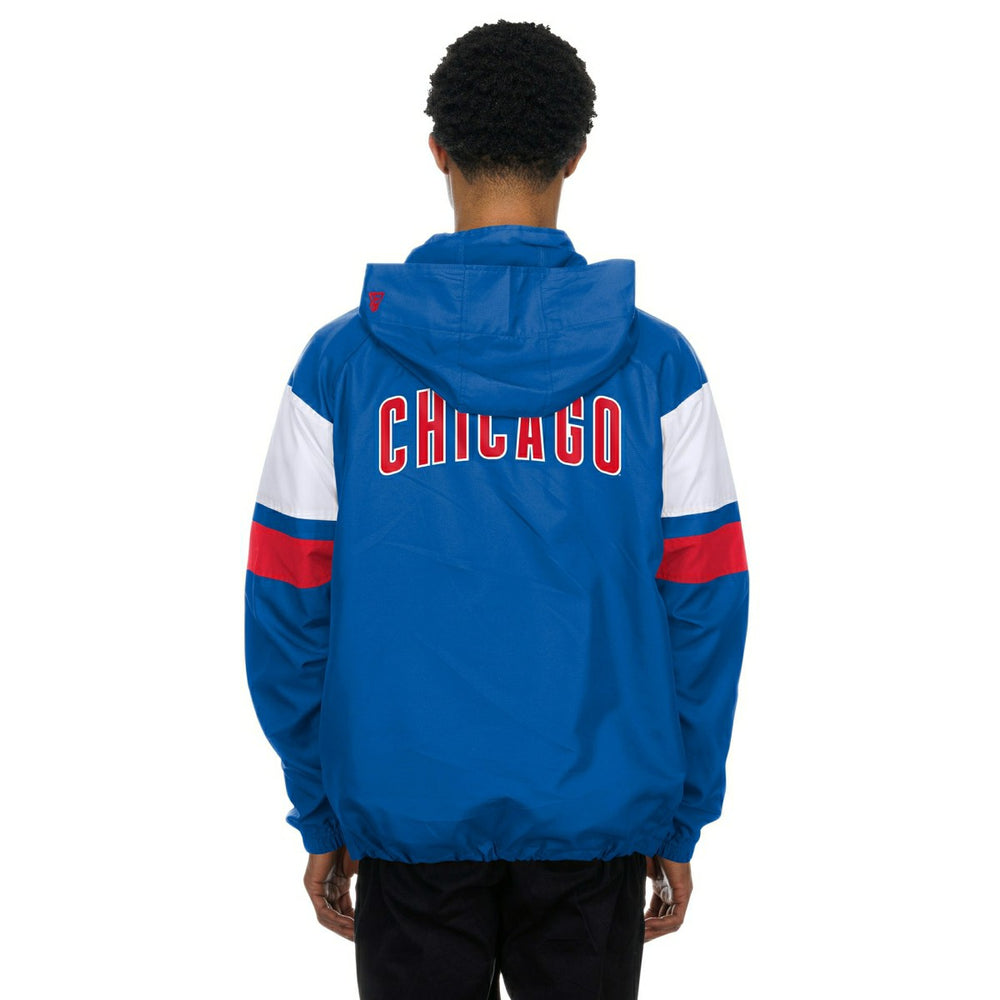 Chicago Cubs MLB Quarter Zip Windbreaker Jacket Blue Taass for sale