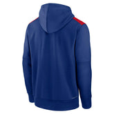 Chicago Cubs 2025 MLB Authentic Performance Therma Hoodie Blue Lifestyle