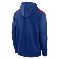 Chicago Cubs 2025 MLB Authentic Performance Therma Hoodie Blue Lifestyle