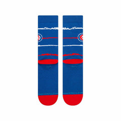 Chicago Cubs Chalk Stance MLB Crew Socks Blue Taass US