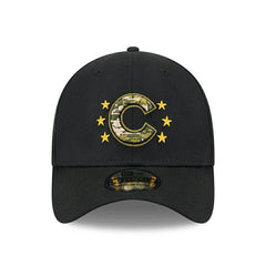 Chicago Cubs 2024 MLB Armed Forces New Era 39THIRTY Flex Cap Black Taass for sale