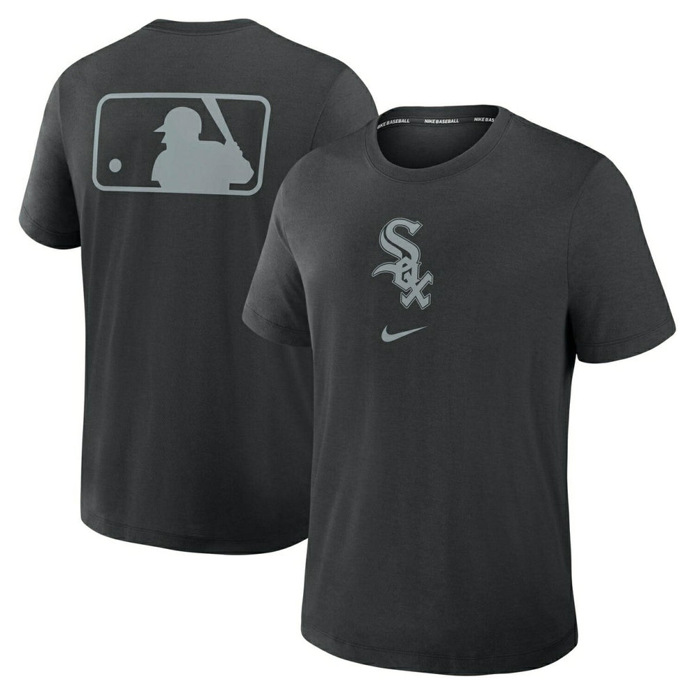Chicago White Sox Early Work 2025 MLB Authentic Nike Tri-Blend T-Shirt Black Fashion