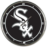 Chicago White Sox WinCraft Chrome MLB Wall Clock Taass for sale