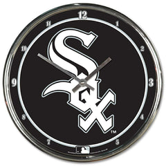 Chicago White Sox WinCraft Chrome MLB Wall Clock Taass for sale