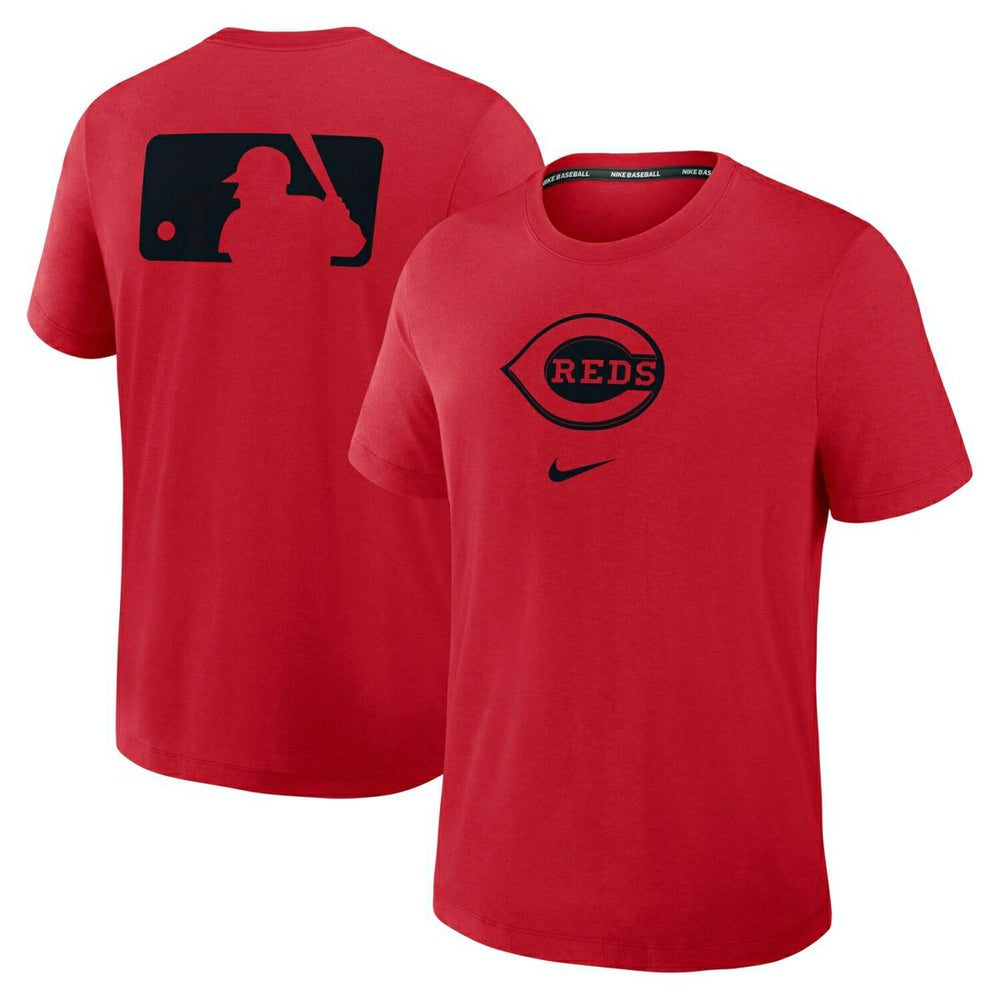Cincinnati Reds Early Work 2025 MLB Authentic Nike Tri-Blend T-Shirt Red Classic
