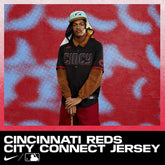 Cincinnati Reds Nike City Connect MLB Jersey Black Classic