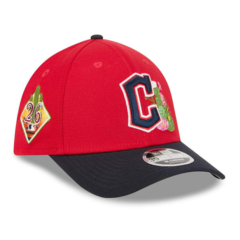 Cleveland Guardians 2026 MLB Spring Training 39THIRTY M-Crown Flex Cap Red Lifestyle