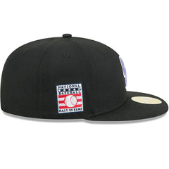 Colorado Rockies 2025 MLB Hall of Fame 59FIFTY Fitted Cap Black Lifestyle