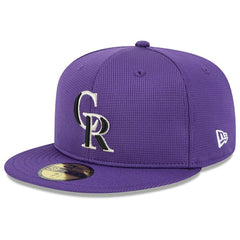 Colorado Rockies 2025 MLB Spring Training 59FIFTY Fitted Cap Purple Taass sale