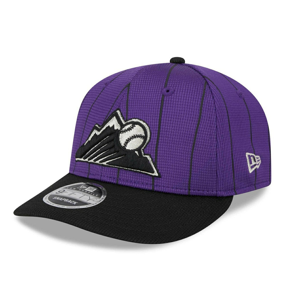 Colorado Rockies 2025 MLB Batting Practice Low Profile 9FIFTY Snapback Cap Taass for sale