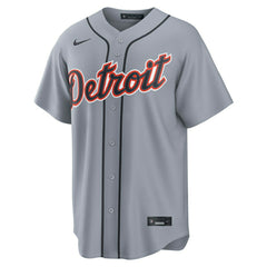 Detroit Tigers Replica MLB Road Jersey Gray Taass US