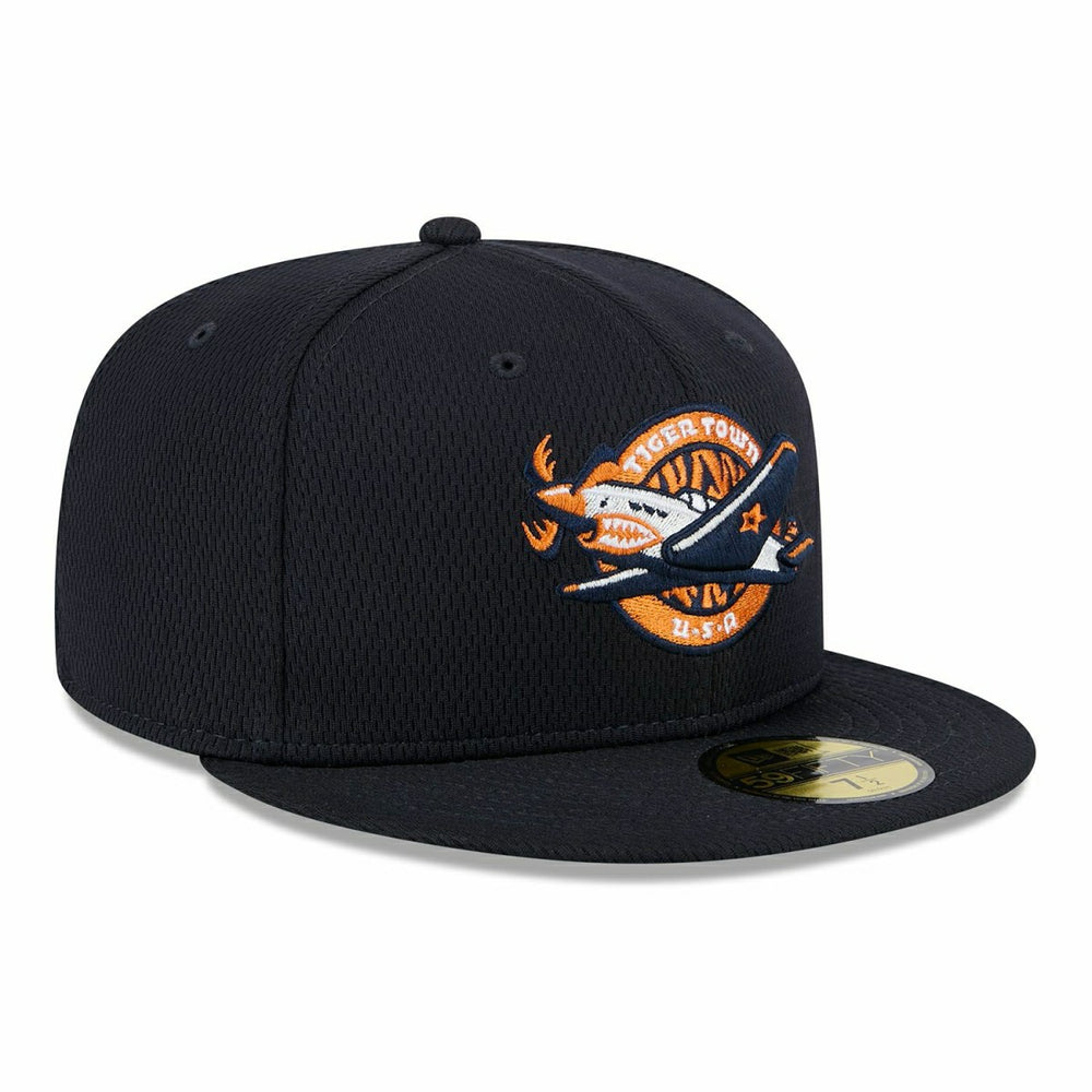 Lakeland Flying Tigers MiLB Batting Practice Authentic 59FIFTY Fitted Cap Navy Fashion