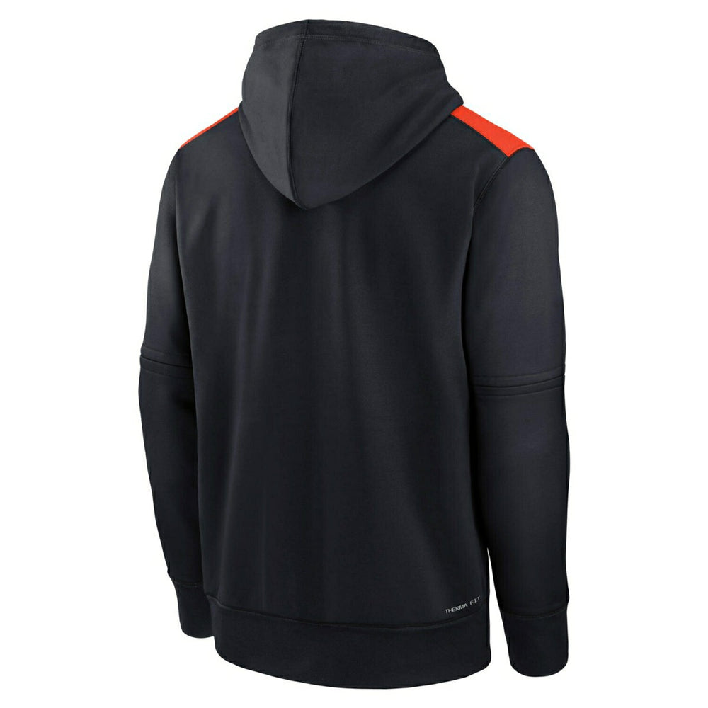 Detroit Tigers 2025 MLB Authentic Performance Therma Hoodie Navy Taass US