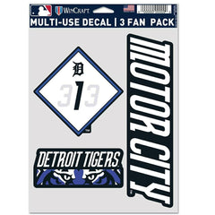 Detroit Tigers City Connect Multi-Use MLB Decals Set (3 Pcs.) Taass sale