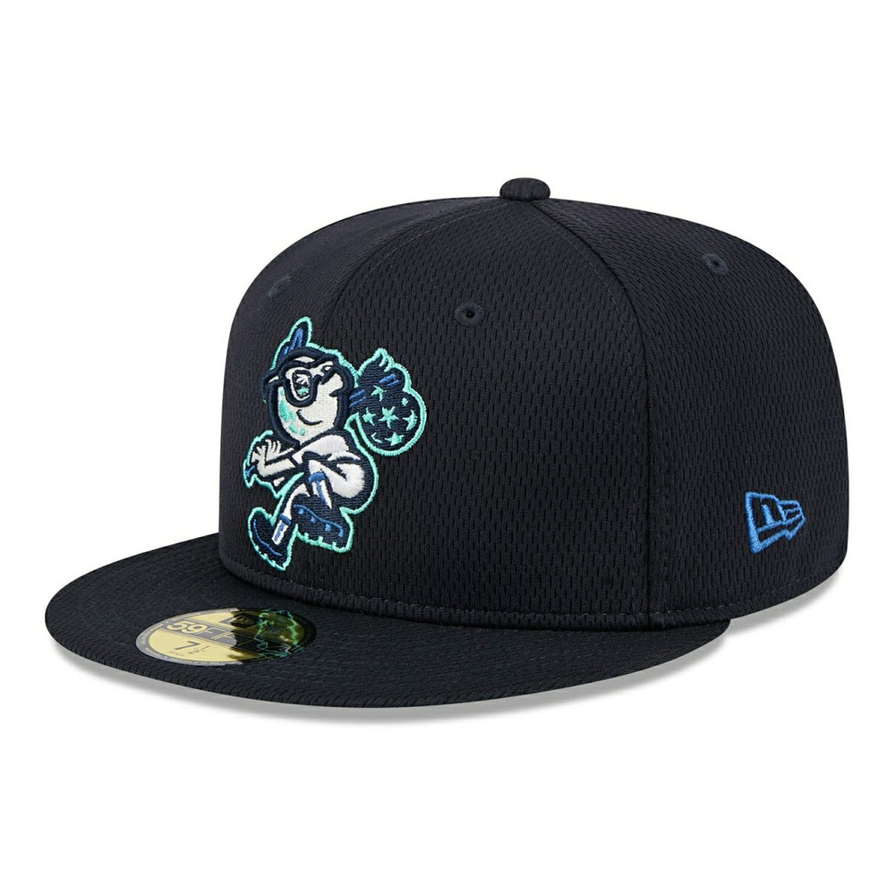 Ashville Tourists MiLB Batting Practice Authentic 59FIFTY Fitted Cap Navy Lifestyle