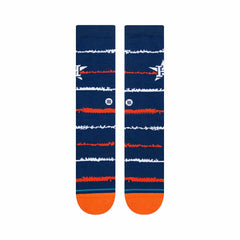 Houston Astros Chalk Stance MLB Crew Socks Blue Fashion