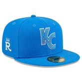 Kansas City Royals MLB City Connect Fan Pack 59FIFTY Fitted Cap Blue Taass sale