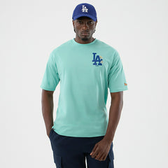 Los Angeles Dodgers Floral MLB T-Shirt Teal Fashion
