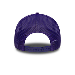 Los Angeles Lakers 17-Time Champion Side Patch Trucker Adjustable NBA Cap Purple Lifestyle