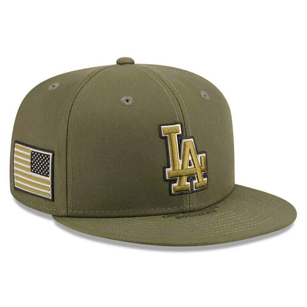 Los Angeles Dodgers 2026 MLB Armed Forces Authentic 59FIFTY Fitted Cap Olive Fashion