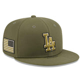 Los Angeles Dodgers 2026 MLB Armed Forces Authentic 59FIFTY Fitted Cap Olive Fashion