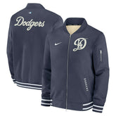 Los Angeles Dodgers City Connect 2026 MLB Authentic Dugout Bomber Jacket Navy Taass US