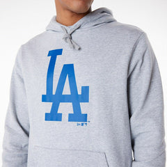 Los Angeles Dodgers Team Logo New Era MLB Hoodie Gray Classic