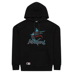 Miami Marlins Team Logo MLB Hoodie Black Taass US