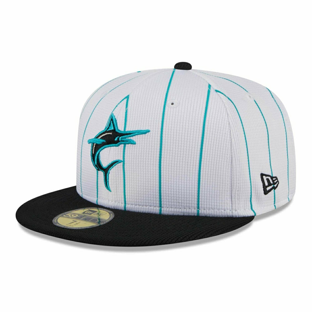 Miami Marlins 2025 MLB Batting Practice New Era 59FIFTY Fitted Cap Taass US