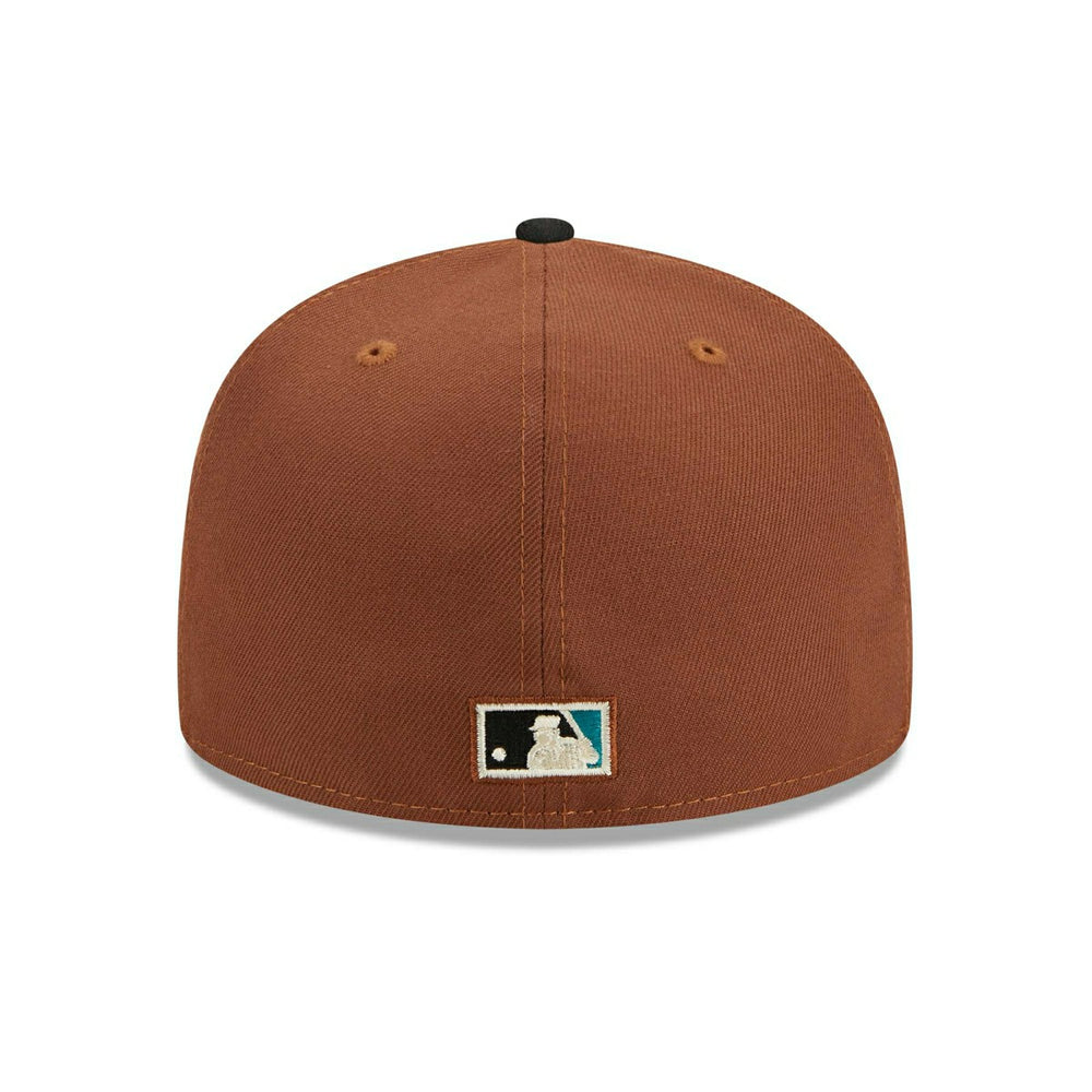 Florida Marlins Harvest New Era 59FIFTY Fitted MLB Cap Brown Lifestyle