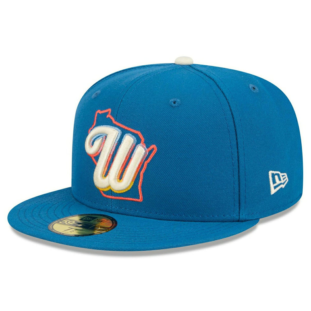 Milwaukee Brewers MLB Authentic City Connect 59FIFTY Fitted Cap Blue Fashion