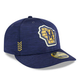 Milwaukee Brewers 2024 MLB Clubhouse New Era Low Profile 59FIFTY Fitted Cap Navy Lifestyle