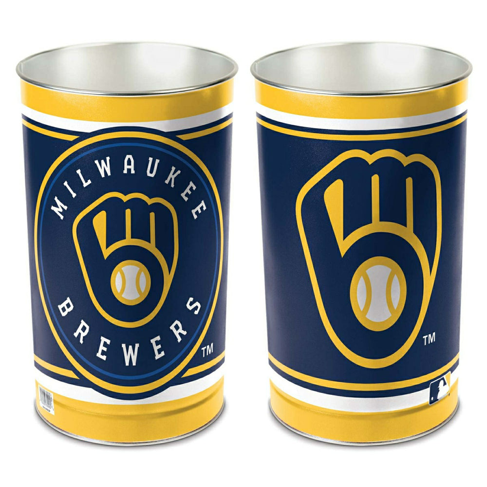 Milwaukee Brewers WinCraft Metal MLB Wastebasket Lifestyle