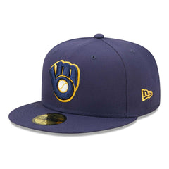 Milwaukee Brewers Authentic New Era 59FIFTY Fitted MLB Cap Home Taass US