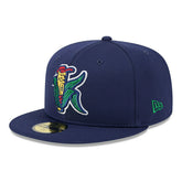 Cedars Rapids Kernels MiLB Batting Practice Authentic 59FIFTY Fitted Cap Navy Fashion