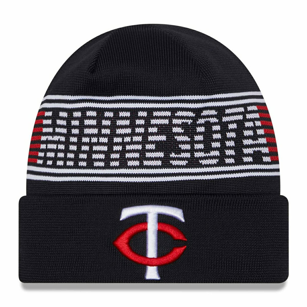 Minnesota Twins Authentic 2024 MLB Clubhouse New Era Beanie Knit Taass US