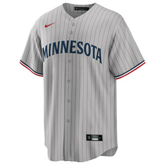 Minnesota Twins Nike MLB Road Jersey Gray Taass US