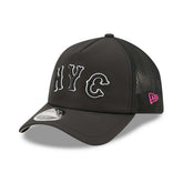 New York Mets 2026 MLB City Connect 9FORTY APEX Trucker Cap Black Taass sale